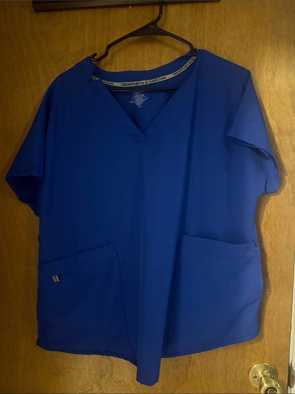Women's V-Neck Scrub Top - Royal Blue